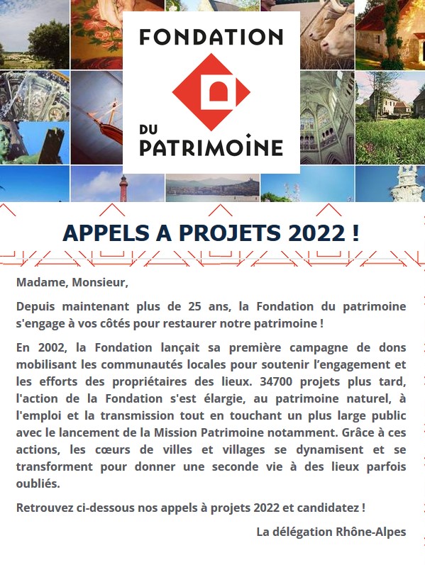 appel patrimoine