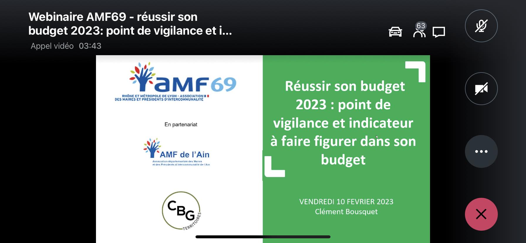 webinaire budget